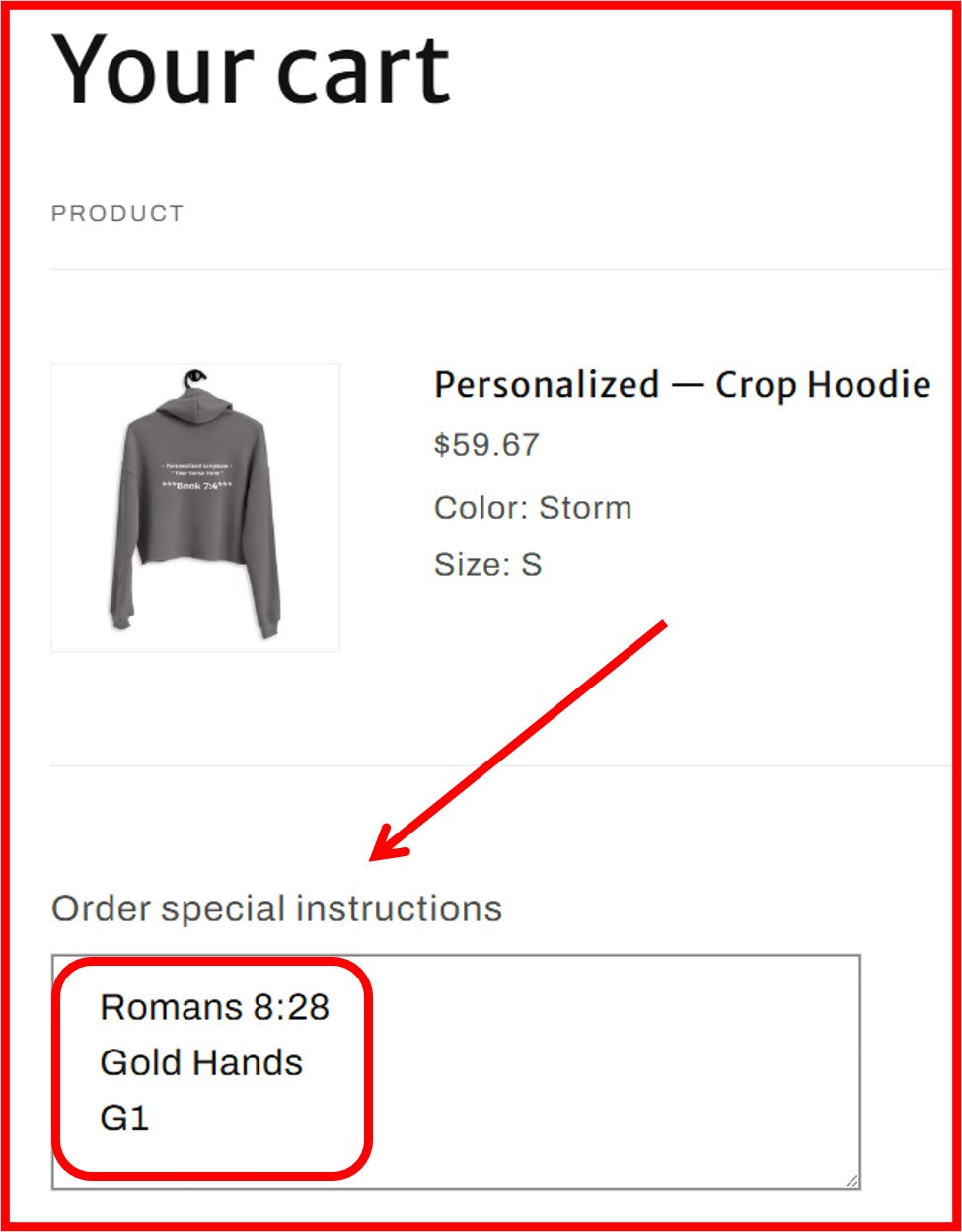 Personalized — Crop Hoodie