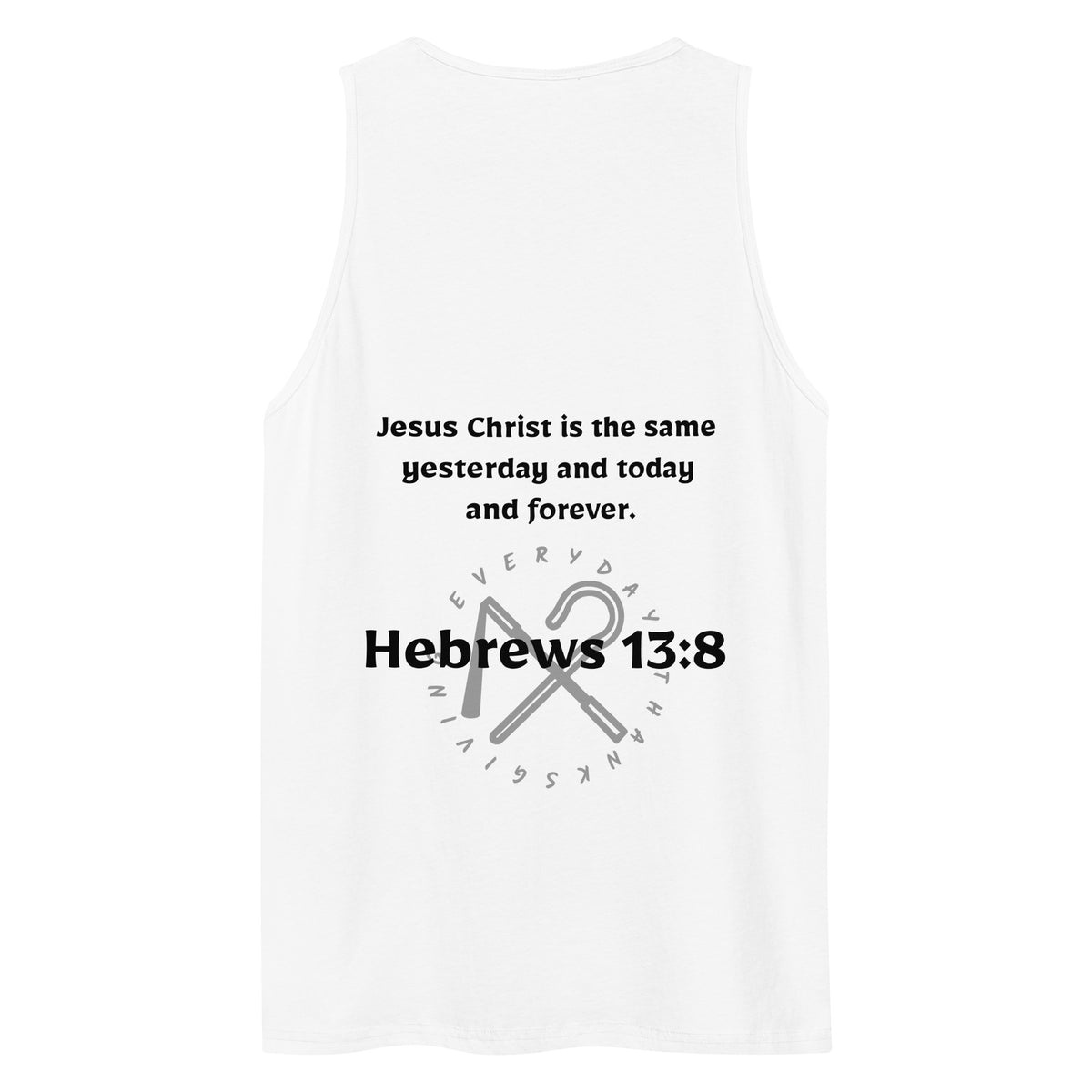 Hebrews 13:8 — Embroidered Tank Top