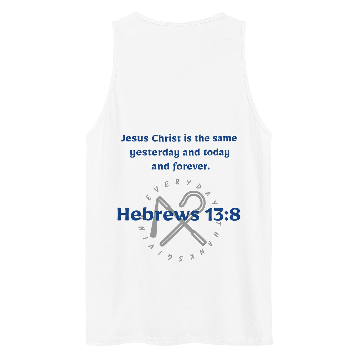 Hebrews 13:8 — Embroidered Tank Top