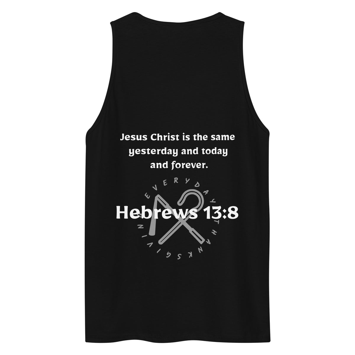Hebrews 13:8 — Embroidered Tank Top