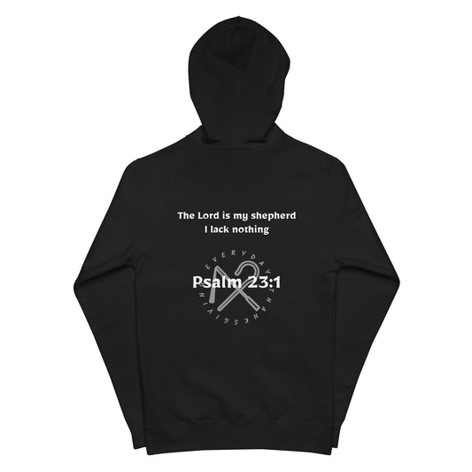 Psalm 23:1 — Embroidered Zip Hoodie
