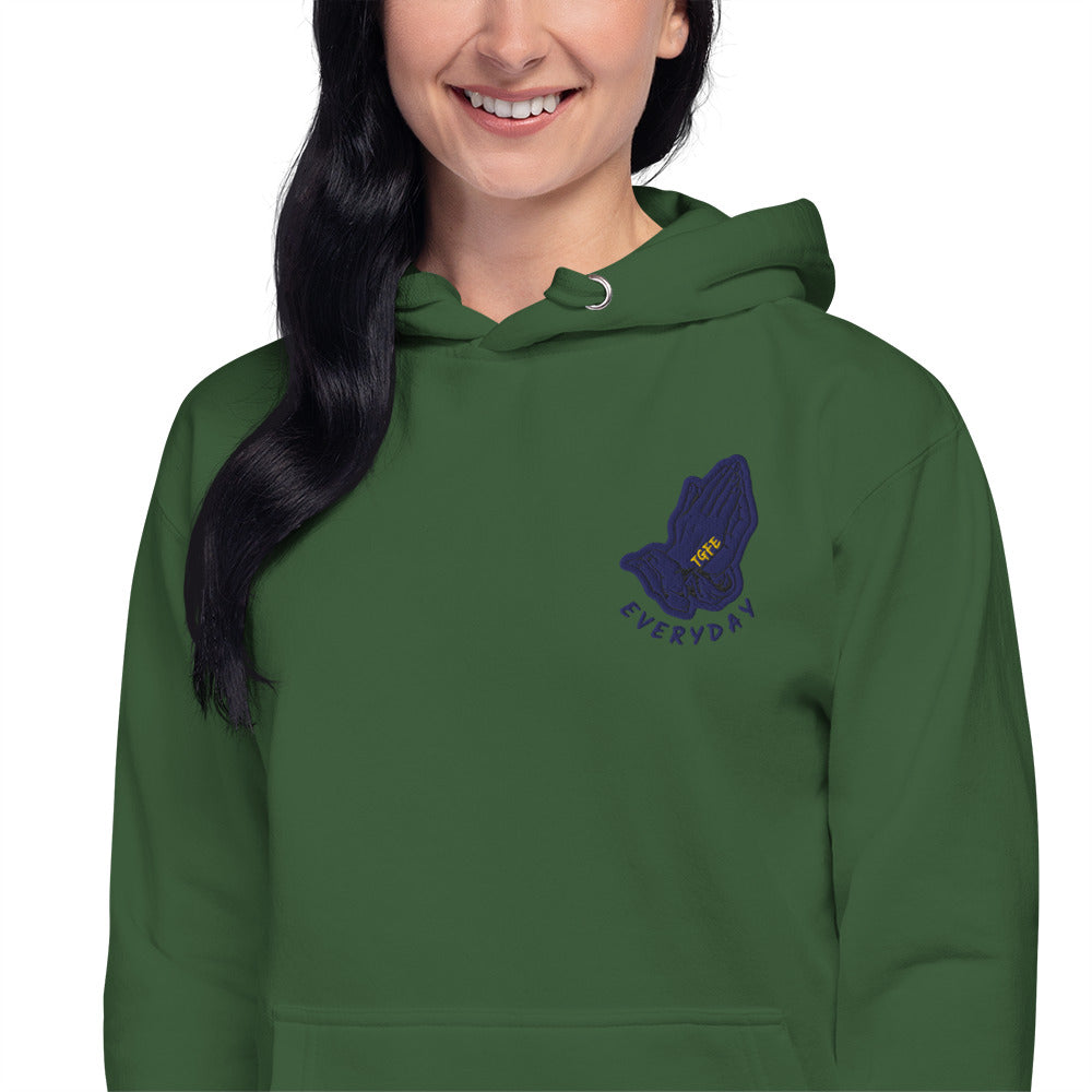 Psalm 107:1 — Embroidered Hoodie