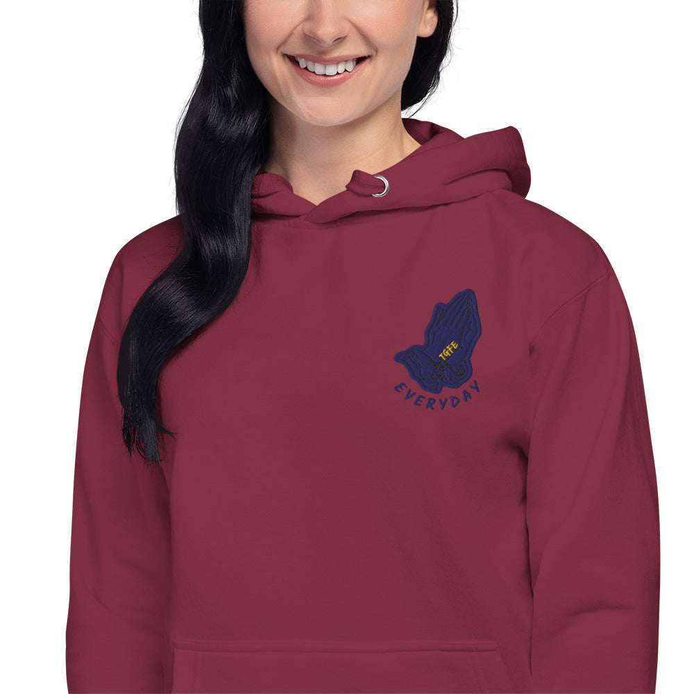 Psalm 107:1 — Embroidered Hoodie