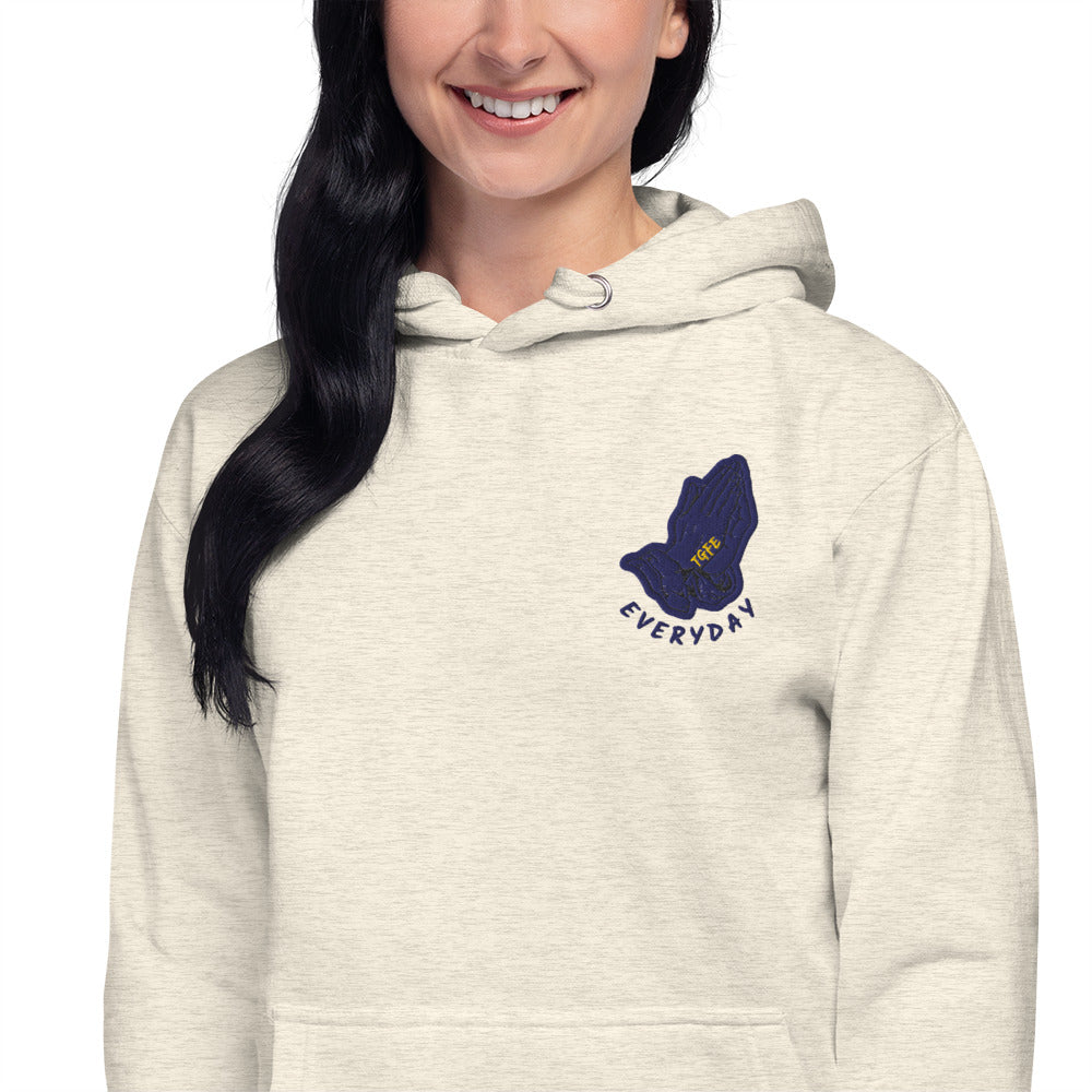 Psalm 107:1 — Embroidered Hoodie