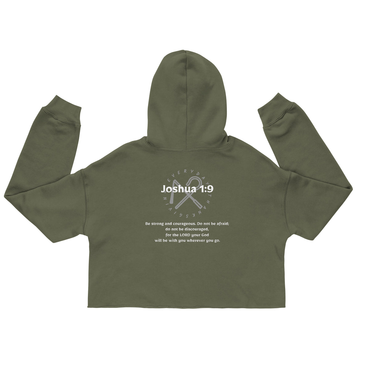 Joshua 1:9 — Women's Crop Hoodie