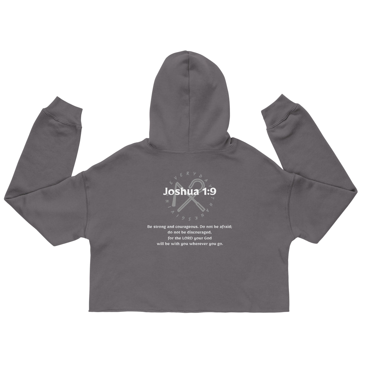 Joshua 1:9 — Women's Crop Hoodie