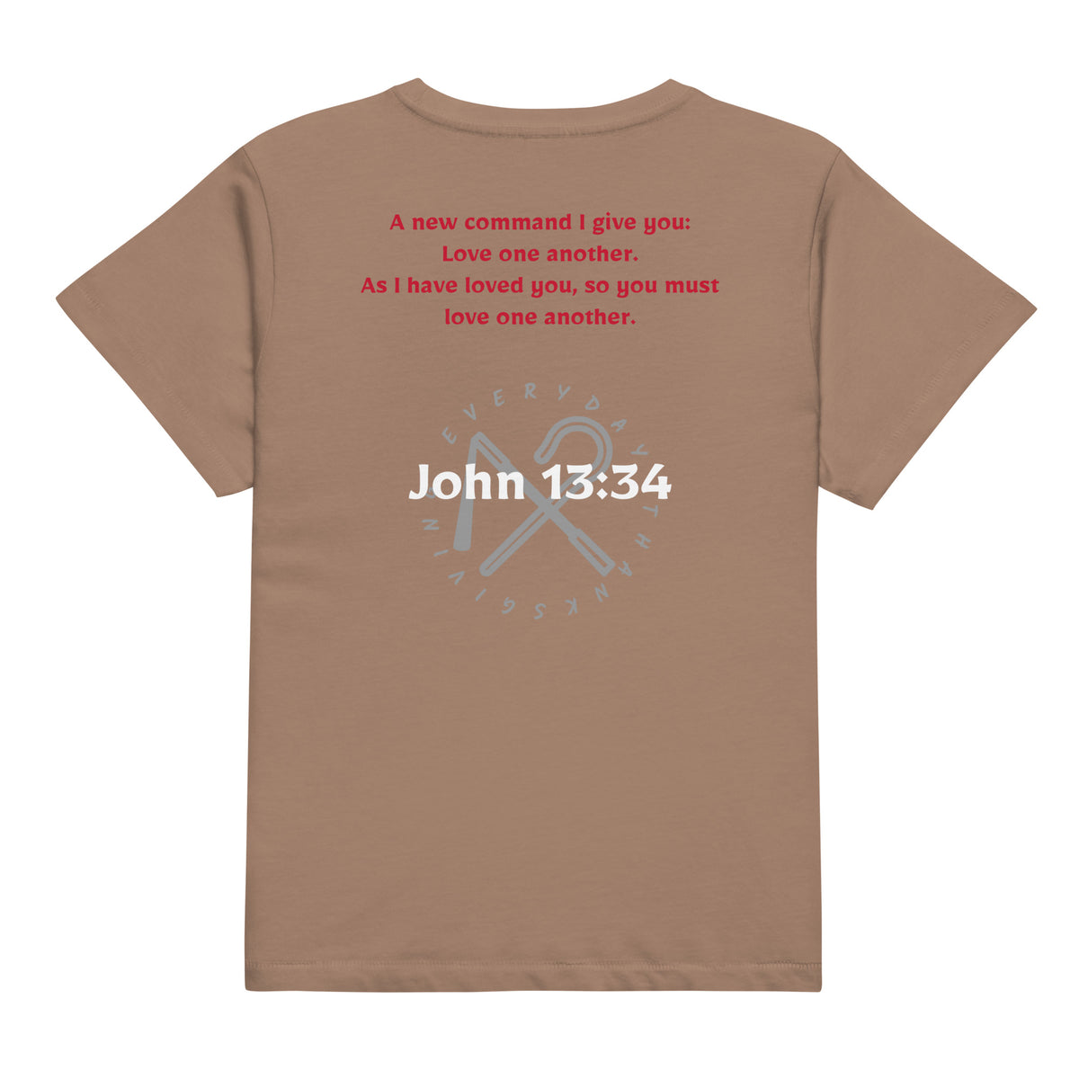 John 13:34 — Women's High-Waisted Tee