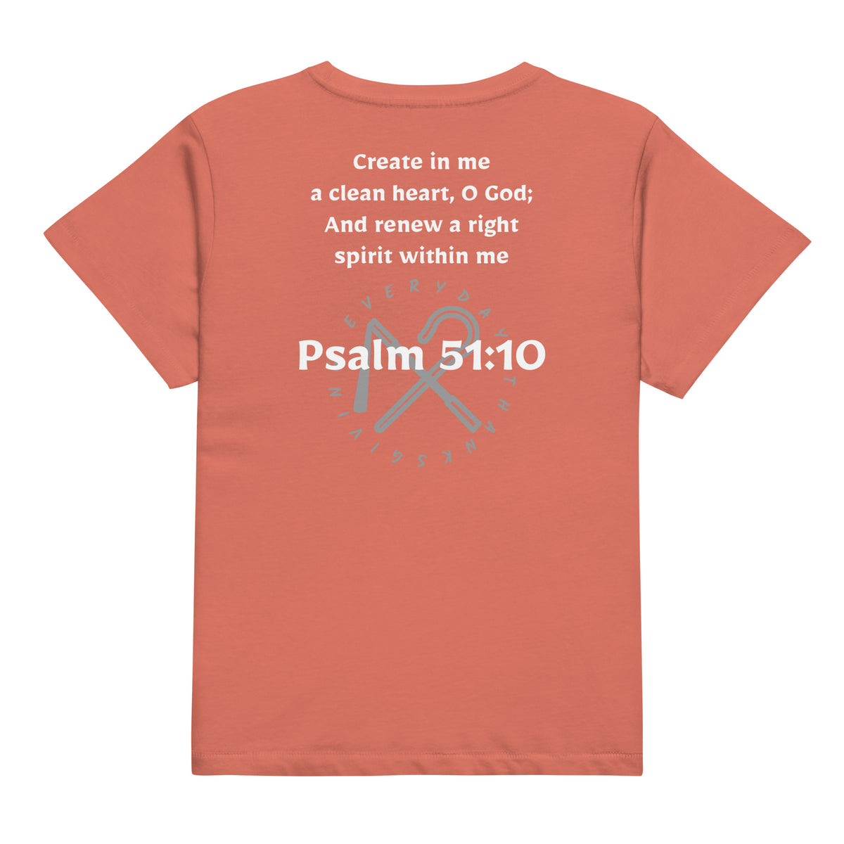 Psalm 51:10 — Women's High-Waisted Tee