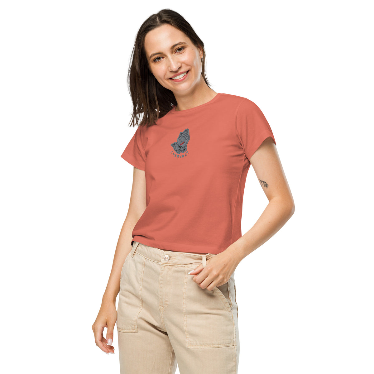 Psalm 51:10 — Women's High-Waisted Tee