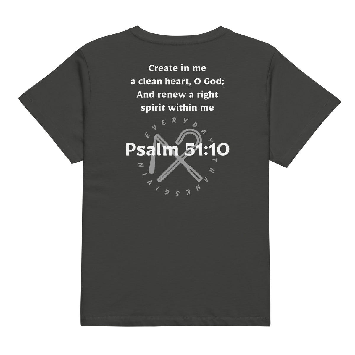Psalm 51:10 — Women's High-Waisted Tee