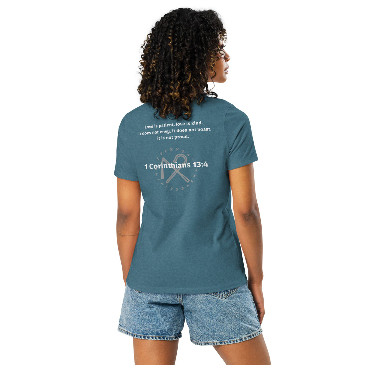 1 Corinthians 13:4 — Women's Relaxed T-Shirt