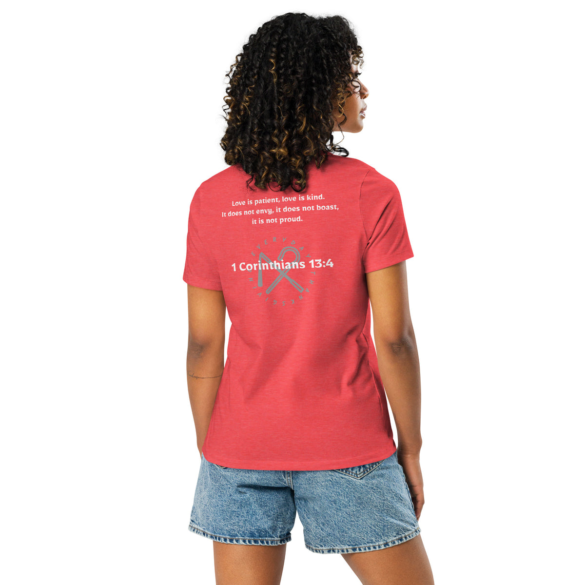 1 Corinthians 13:4 — Women's Relaxed T-Shirt