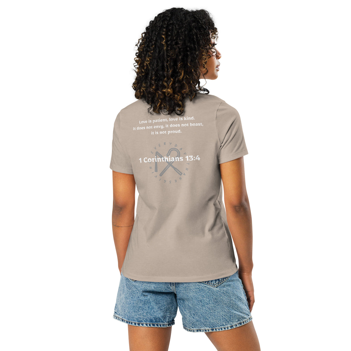1 Corinthians 13:4 — Women's Relaxed T-Shirt