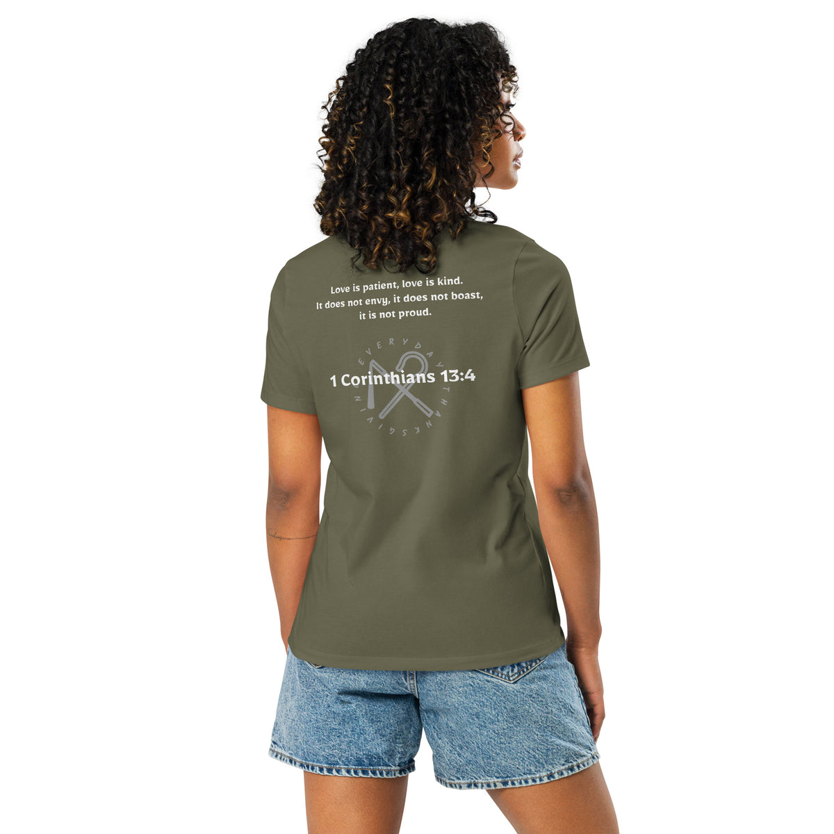 1 Corinthians 13:4 — Women's Relaxed T-Shirt